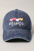 Mama with Heart Embroidery Baseball Hat