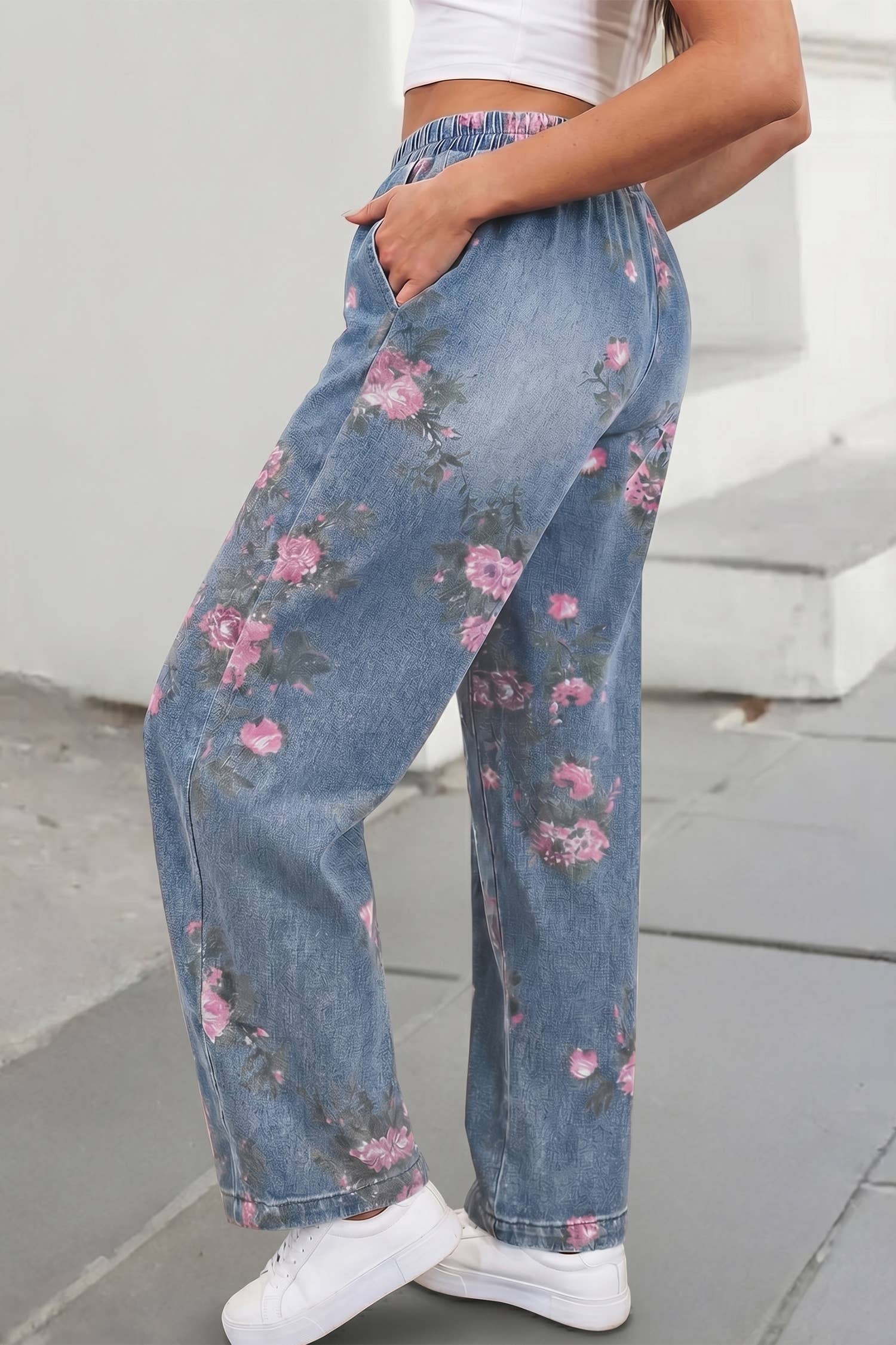 Floral Pant Jeans