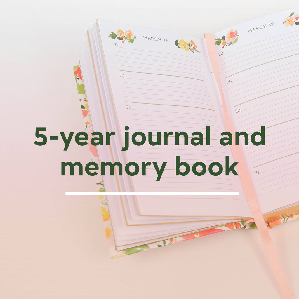 Floral One Line a Day Journal