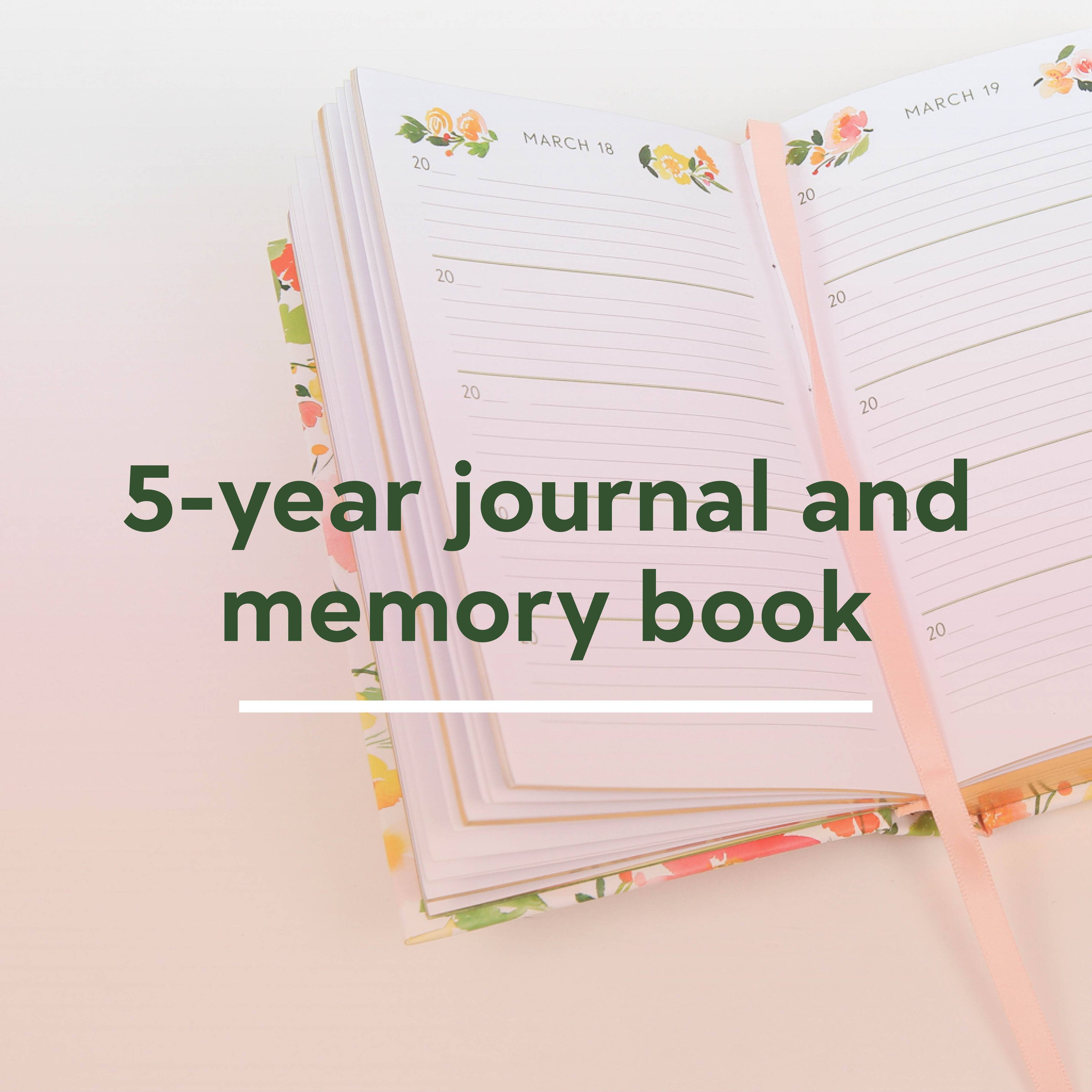 Floral One Line a Day Journal