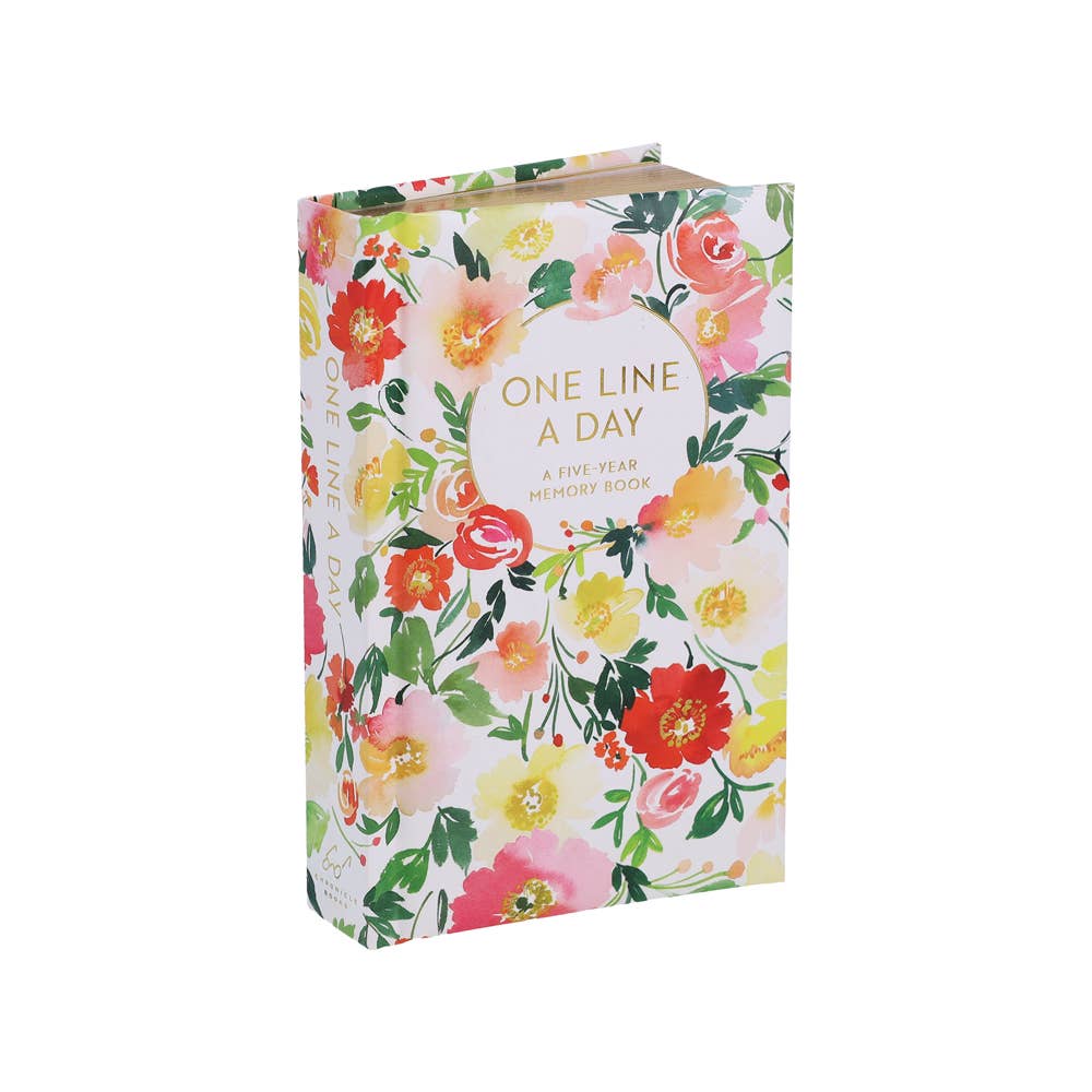 Floral One Line a Day Journal
