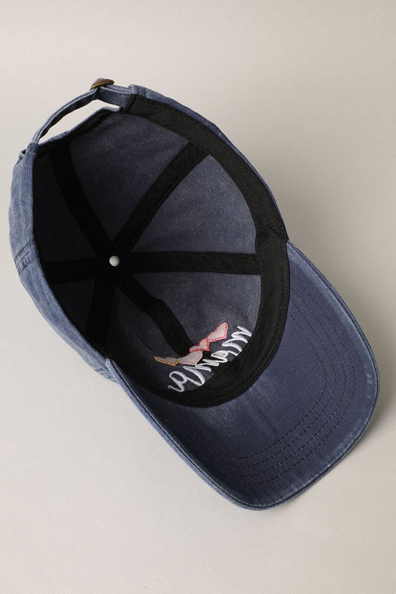 Mama with Heart Embroidery Baseball Hat