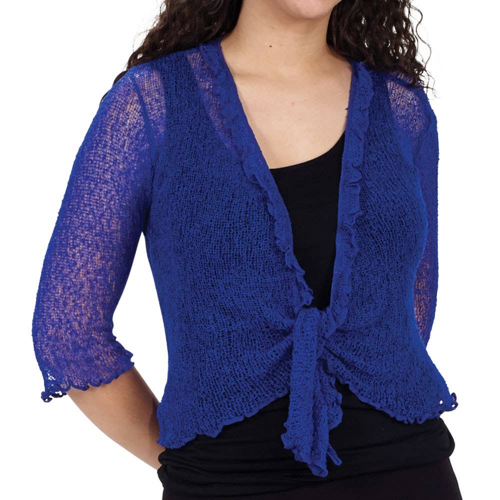 Ruffled Collar Shrug