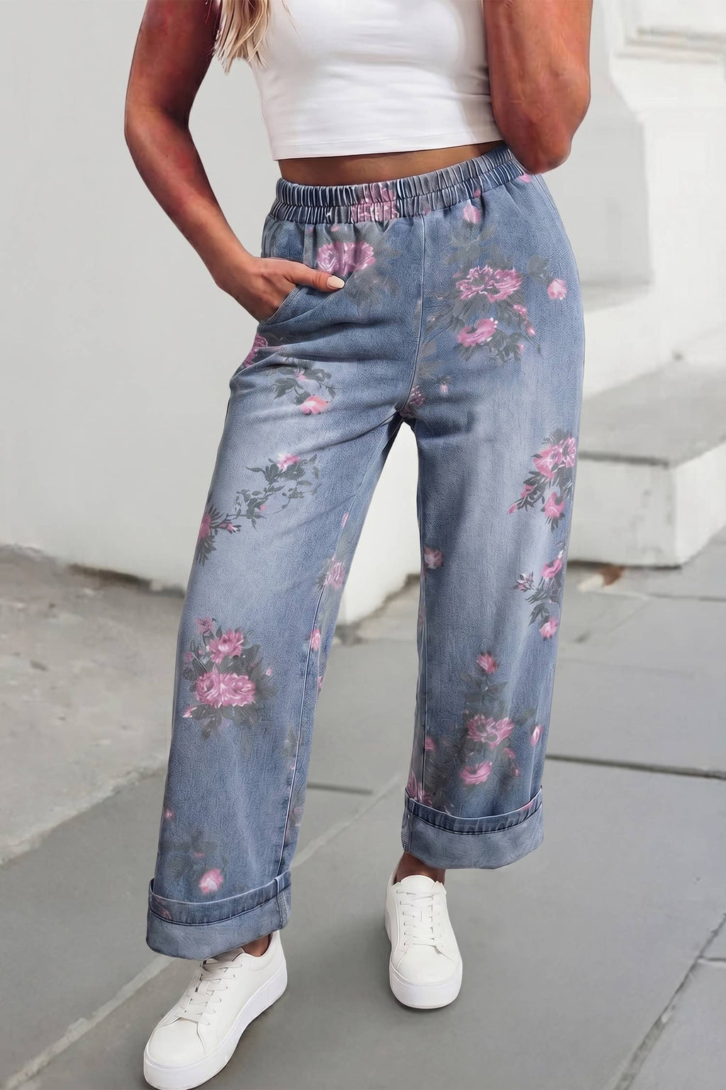 Floral Pant Jeans