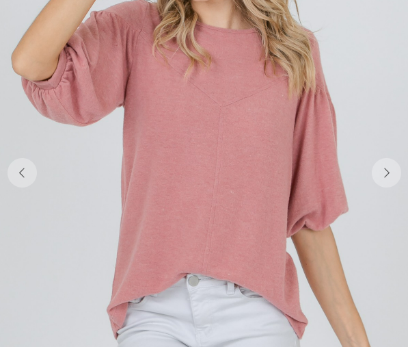 Brushed Knit Top