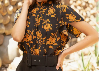 THML Floral Print Blouse