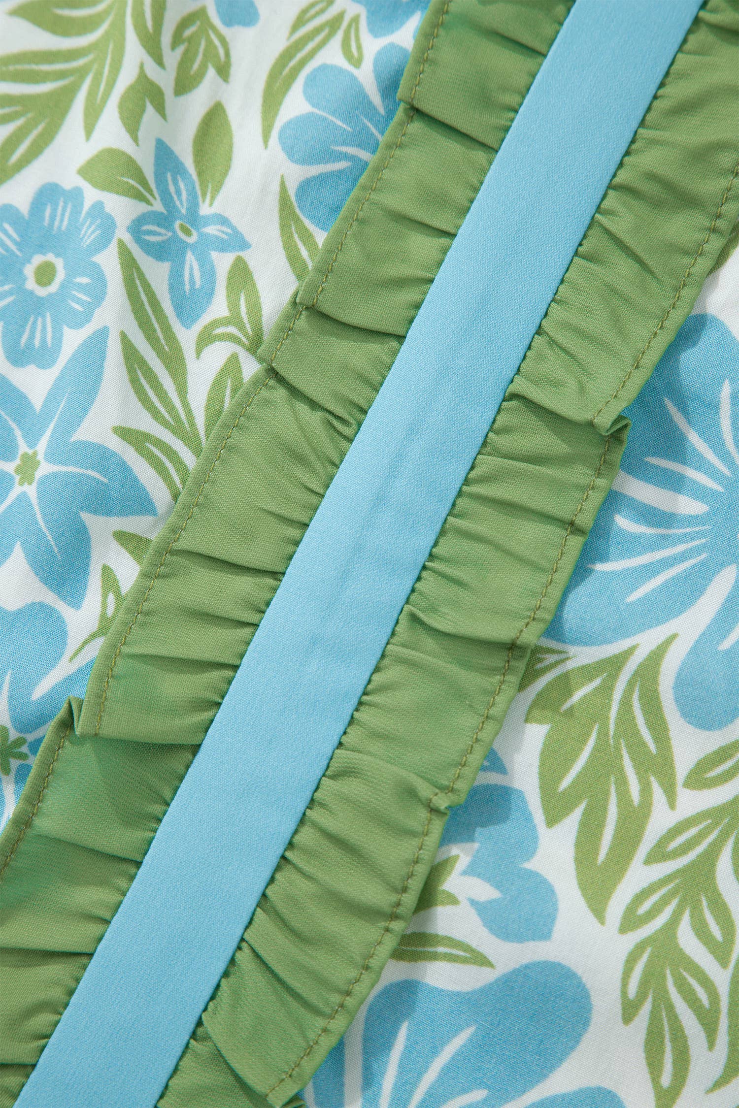 Green Floral Print