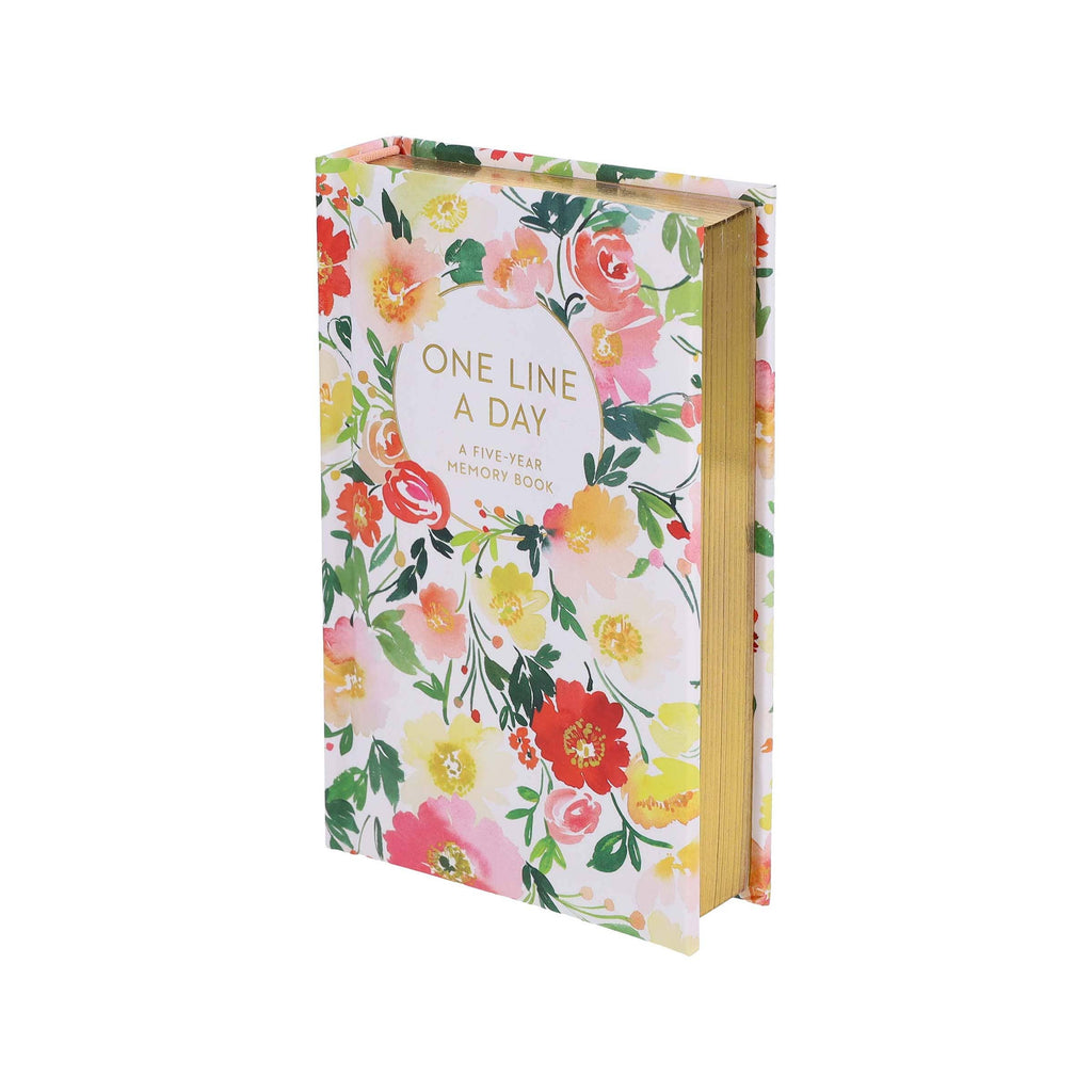 Floral One Line a Day Journal