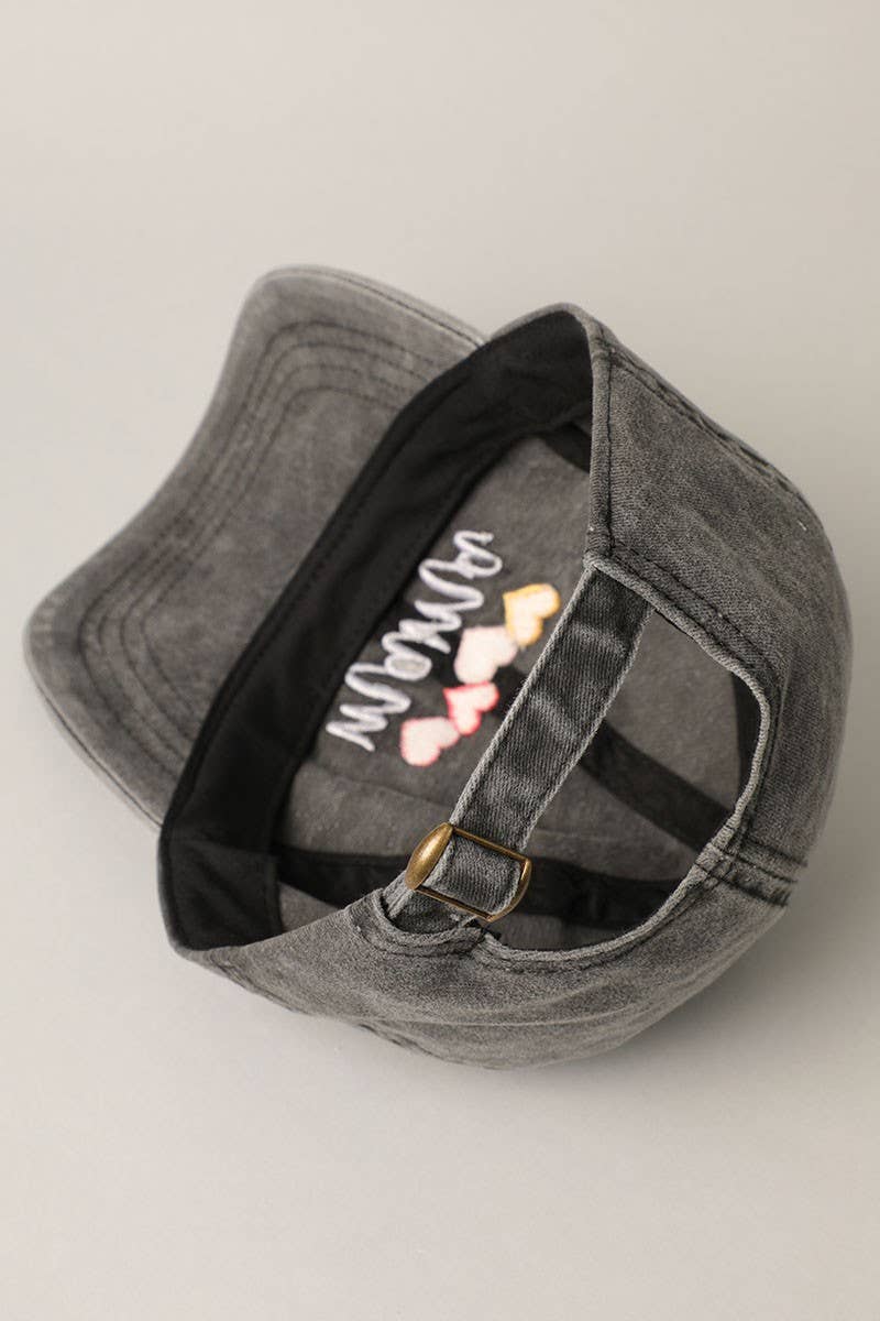 Mama with Heart Embroidery Baseball Hat
