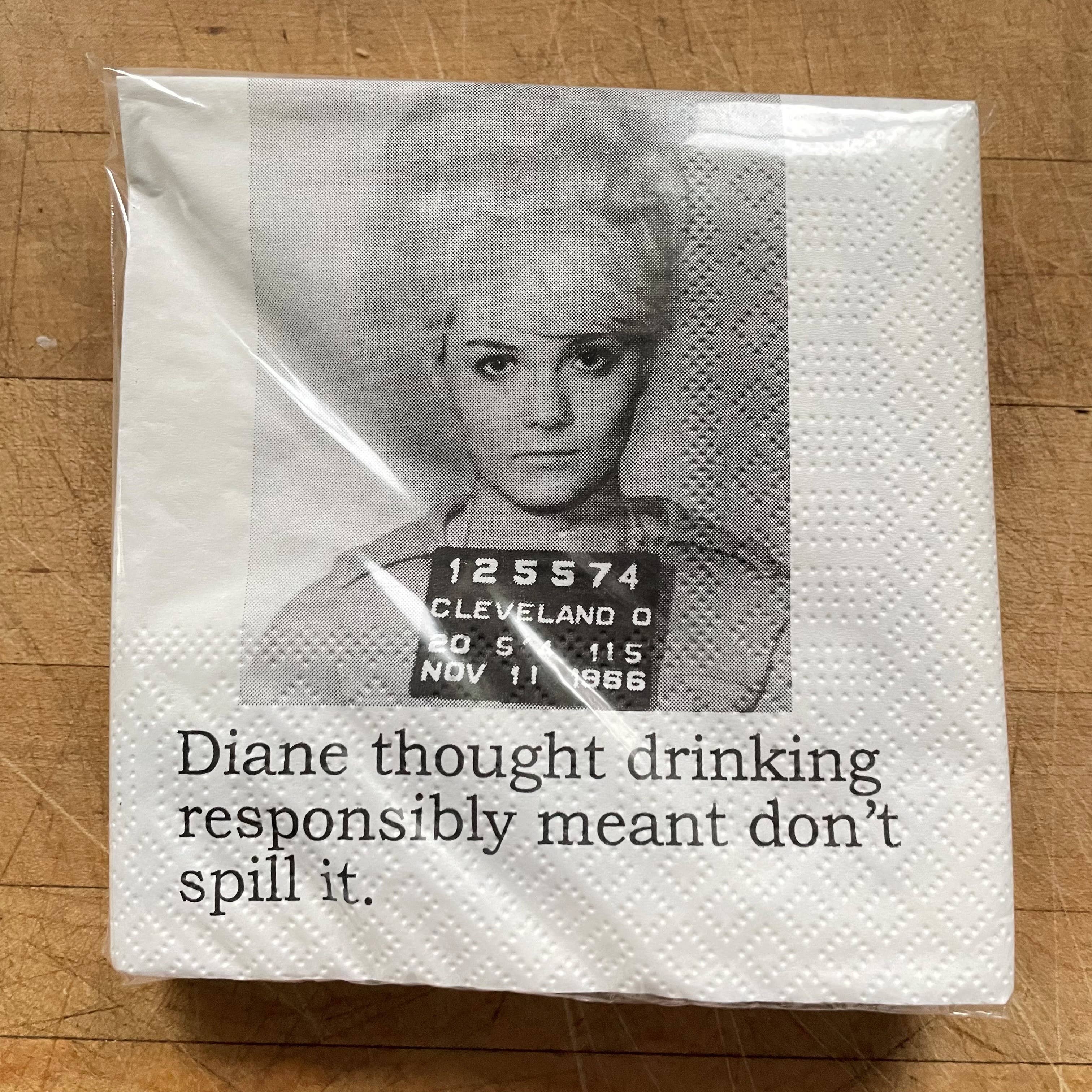 The Big House Cocktail Napkins... Diane!