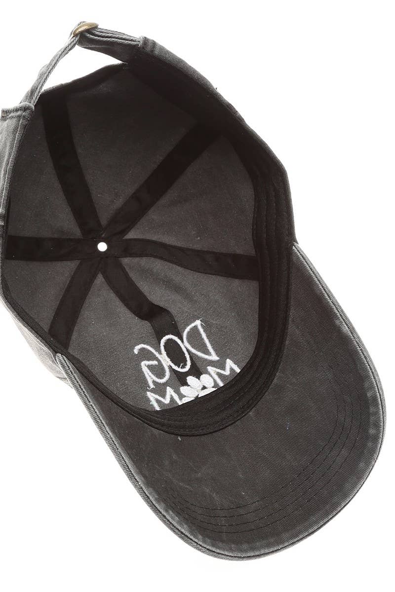 Dog Mom Embroidered Cotton Baseball Cap
