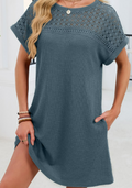 Crochet Top Dress with Pockets