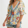 V-Neck Boho Top