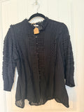 By Together Vintage Black Blouse