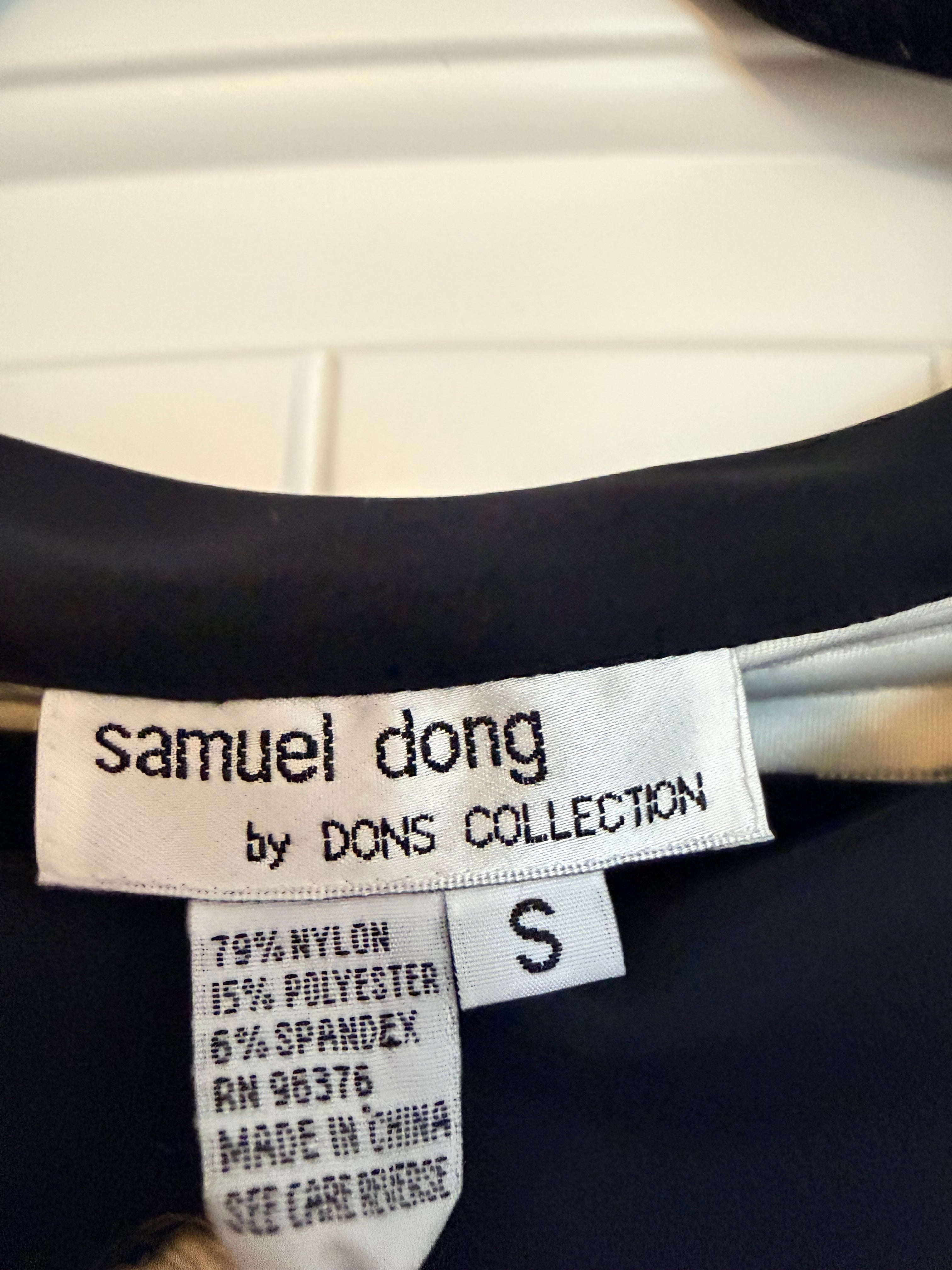 NEW WITH TAGS! Samuel Dong Striped Wide Neck