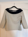 Samuel Dong Striped Wide Neck
