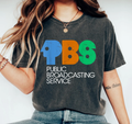 PBS Public Broadcasting Service Vintage-Style Graphic TShirt