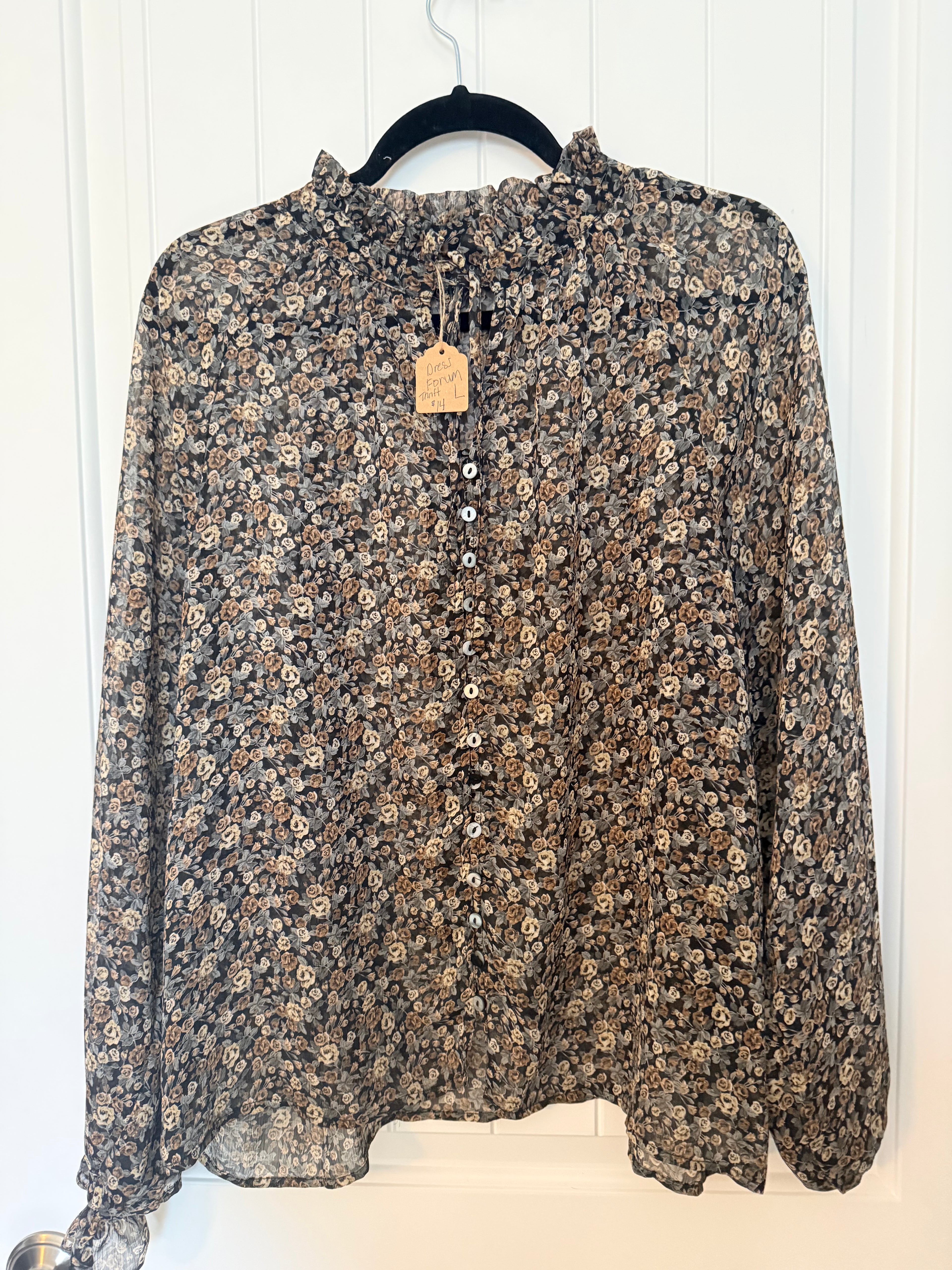 Preloved Floral High Neck