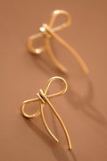 Gold Bow Earrings