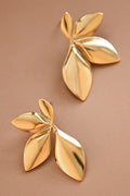 Big Gold Leaf Earrings