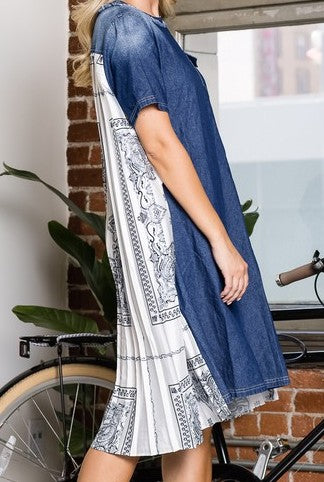 Jean and Fluttler Back Dress