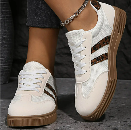 Leopard Patchwork Fashion Sneakers