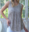 Leopard Babydoll Tank