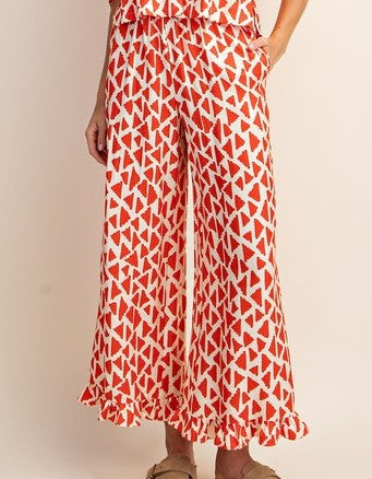 Orange Ruffled Summer Set