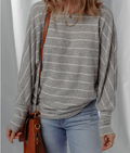 Striped Drop Shoulder