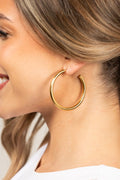 Thick Gold Hoops